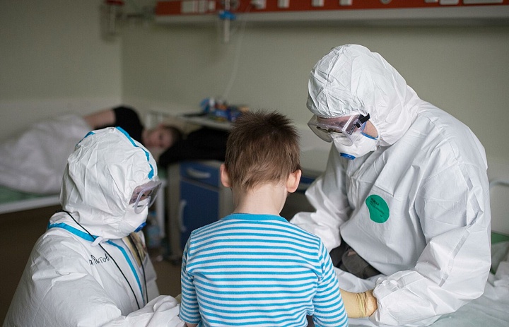 55 коек в Люберецкой областной больнице перепрофилировано для лечения детей с COVID-19