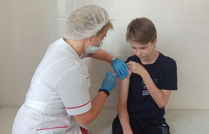 В Люберецкой областной больнице проходит вакцинация детей от гриппа